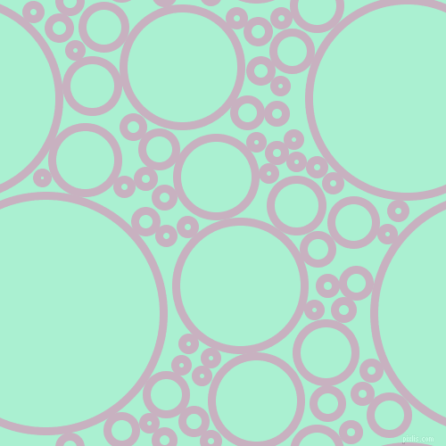 bubbles, circles, sponge, big, medium, small, 9 pixel line width, Maverick and Magic Mint circles bubbles sponge soap seamless tileable