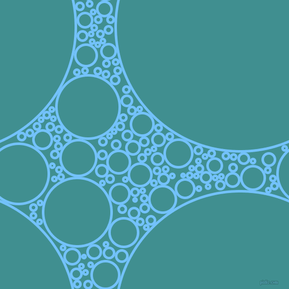 bubbles, circles, sponge, big, medium, small, 5 pixel line width, Maya Blue and Blue Chill circles bubbles sponge soap seamless tileable