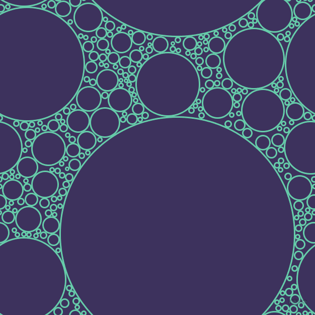 bubbles, circles, sponge, big, medium, small, 3 pixel line width, Medium Aquamarine and Jacarta circles bubbles sponge soap seamless tileable