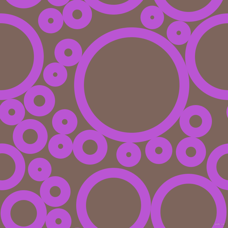 bubbles, circles, sponge, big, medium, small, 33 pixel line width, Medium Orchid and Russett circles bubbles sponge soap seamless tileable