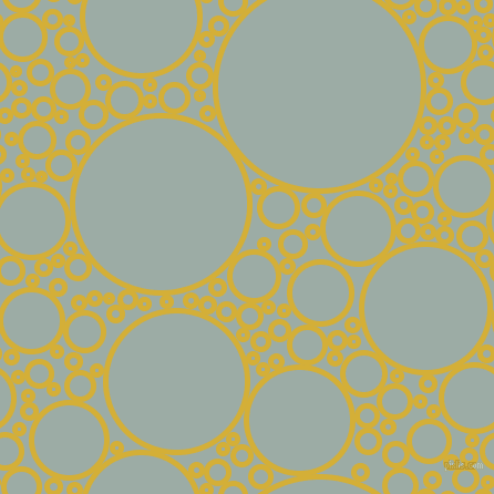 bubbles, circles, sponge, big, medium, small, 5 pixel line width, Metallic Gold and Tower Grey circles bubbles sponge soap seamless tileable