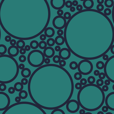 bubbles, circles, sponge, big, medium, small, 9 pixel line width, Midnight Express and Elm circles bubbles sponge soap seamless tileable