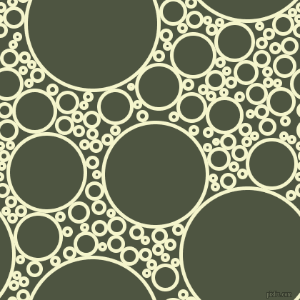 bubbles, circles, sponge, big, medium, small, 5 pixel line width, Mimosa and Lunar Green circles bubbles sponge soap seamless tileable
