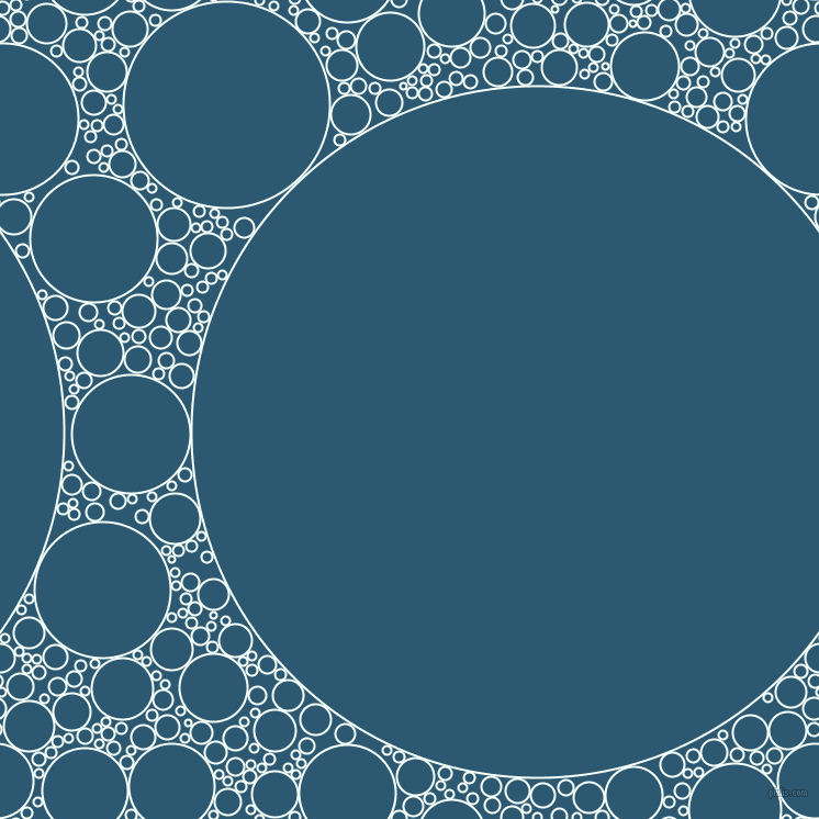 bubbles, circles, sponge, big, medium, small, 2 pixel line width, Mint Cream and Chathams Blue circles bubbles sponge soap seamless tileable