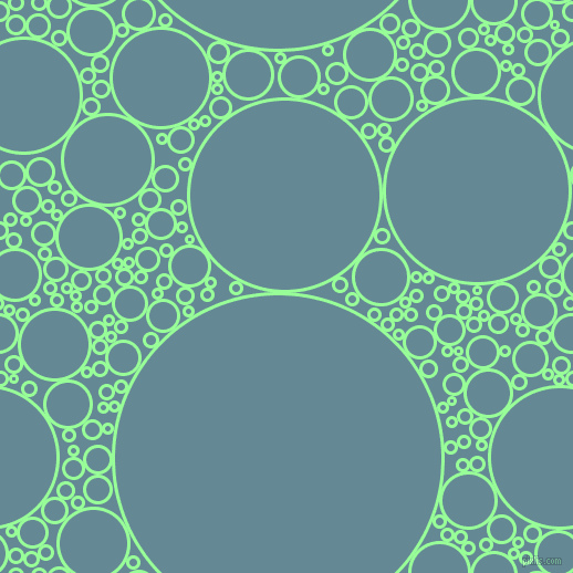 bubbles, circles, sponge, big, medium, small, 3 pixel line width, Mint Green and Horizon circles bubbles sponge soap seamless tileable