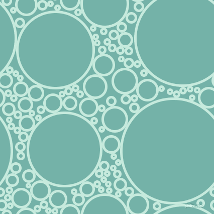 bubbles, circles, sponge, big, medium, small, 5 pixel line width, Mint Tulip and Gulf Stream circles bubbles sponge soap seamless tileable