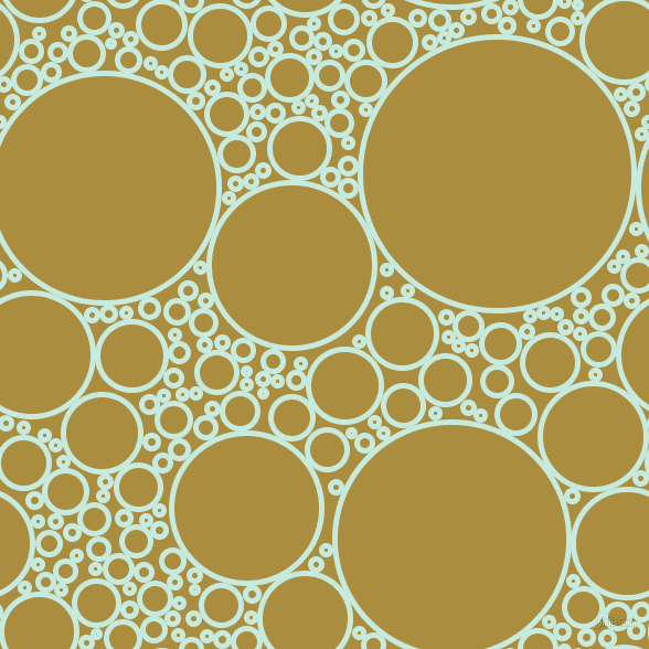 bubbles, circles, sponge, big, medium, small, 5 pixel line width, Mint Tulip and Luxor Gold circles bubbles sponge soap seamless tileable