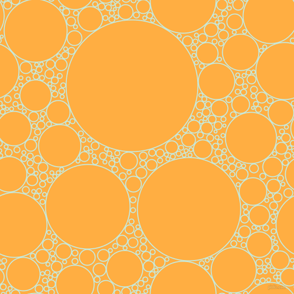 bubbles, circles, sponge, big, medium, small, 2 pixel line width, Mint Tulip and Yellow Orange circles bubbles sponge soap seamless tileable
