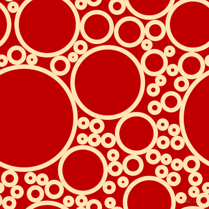 bubbles, circles, sponge, big, medium, small, 9 pixel line width, Moccasin and Free Speech Red circles bubbles sponge soap seamless tileable