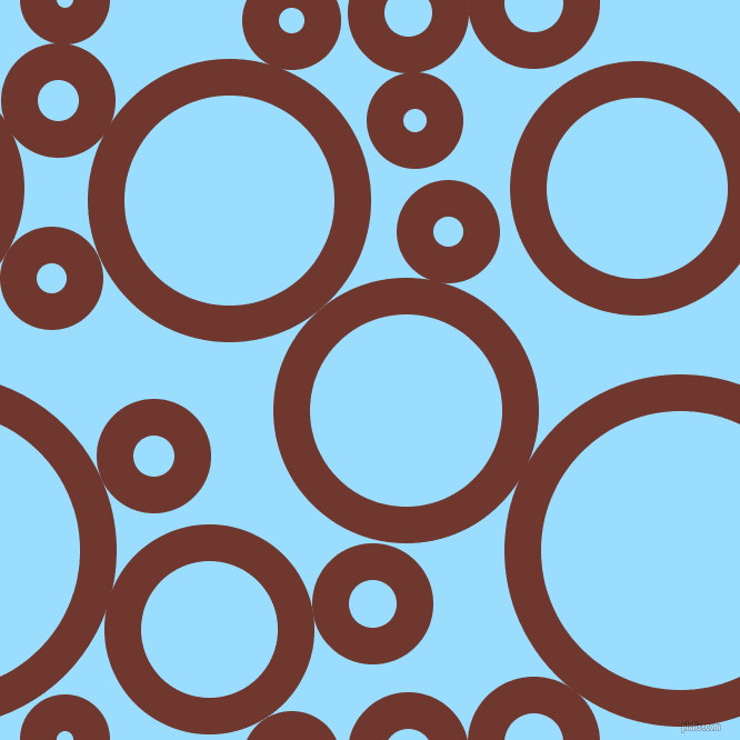 bubbles, circles, sponge, big, medium, small, 33 pixel line width, Mocha and Columbia Blue circles bubbles sponge soap seamless tileable