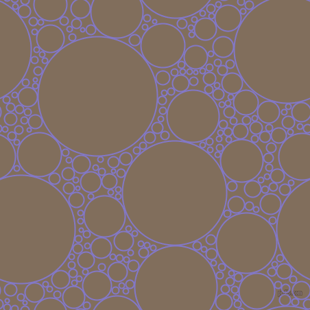 bubbles, circles, sponge, big, medium, small, 2 pixel line width, Moody Blue and Donkey Brown circles bubbles sponge soap seamless tileable