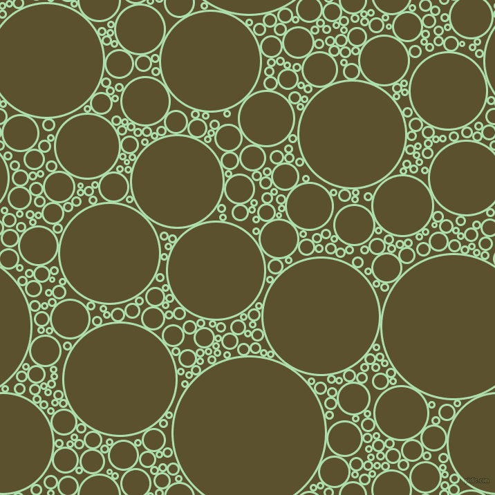 bubbles, circles, sponge, big, medium, small, 3 pixel line width, Moss Green and West Coast circles bubbles sponge soap seamless tileable