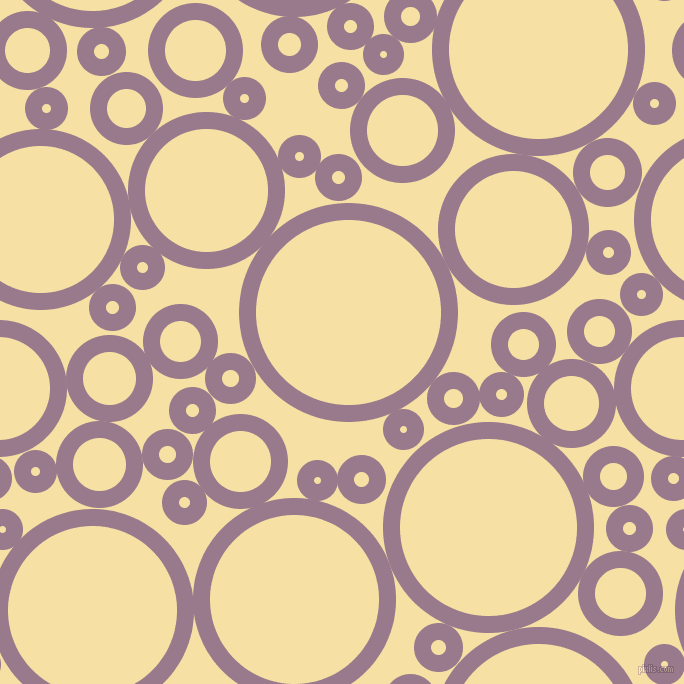 bubbles, circles, sponge, big, medium, small, 17 pixel line width, Mountbatten Pink and Buttermilk circles bubbles sponge soap seamless tileable