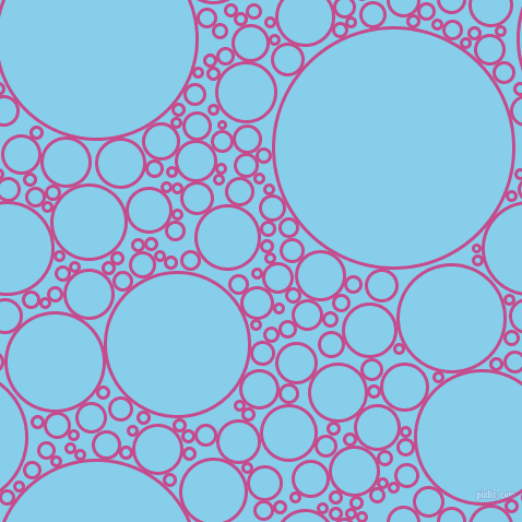 bubbles, circles, sponge, big, medium, small, 3 pixel line width, Mulberry and Sky Blue circles bubbles sponge soap seamless tileable