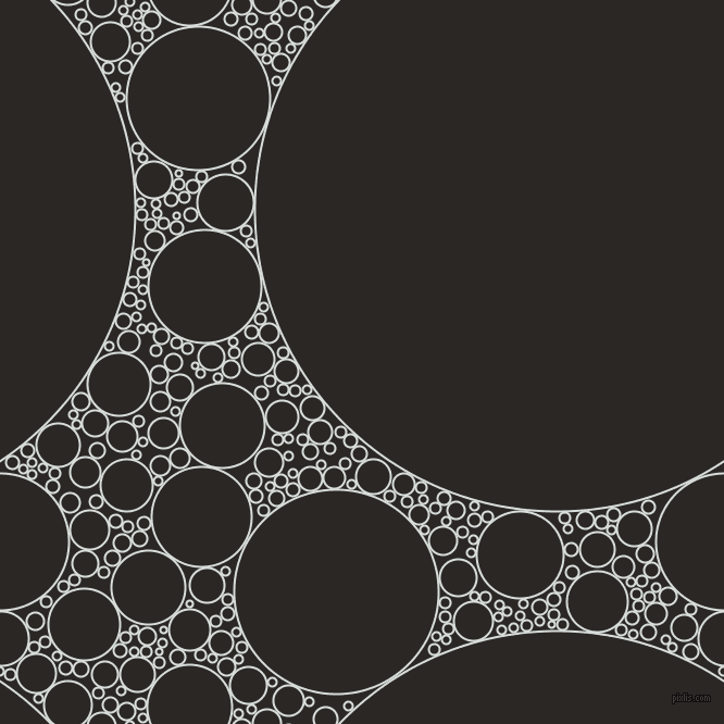 bubbles, circles, sponge, big, medium, small, 2 pixel line width, Mystic and Bokara Grey circles bubbles sponge soap seamless tileable