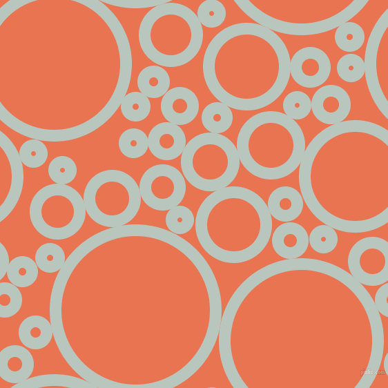 bubbles, circles, sponge, big, medium, small, 17 pixel line width, Nebula and Burnt Sienna circles bubbles sponge soap seamless tileable