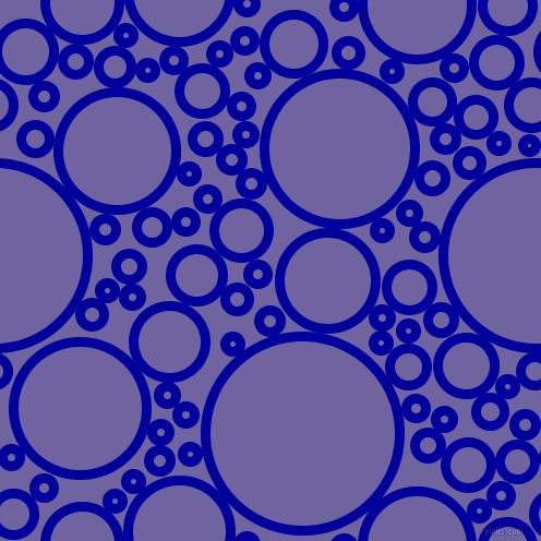 bubbles, circles, sponge, big, medium, small, 9 pixel line width, New Midnight Blue and Scampi circles bubbles sponge soap seamless tileable