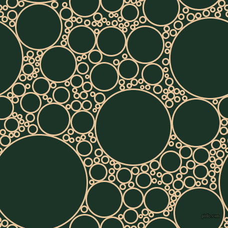 bubbles, circles, sponge, big, medium, small, 3 pixel line width, New Tan and Cardin Green circles bubbles sponge soap seamless tileable