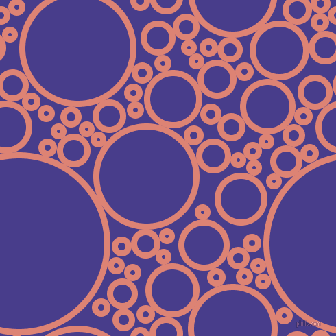 bubbles, circles, sponge, big, medium, small, 9 pixel line width, New York Pink and Dark Slate Blue circles bubbles sponge soap seamless tileable