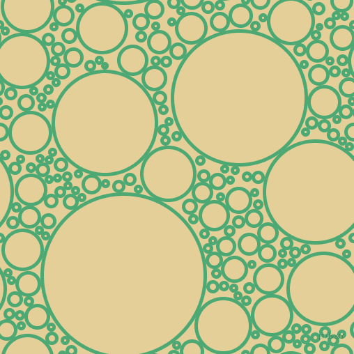 bubbles, circles, sponge, big, medium, small, 5 pixel line width, Ocean Green and Double Colonial White circles bubbles sponge soap seamless tileable