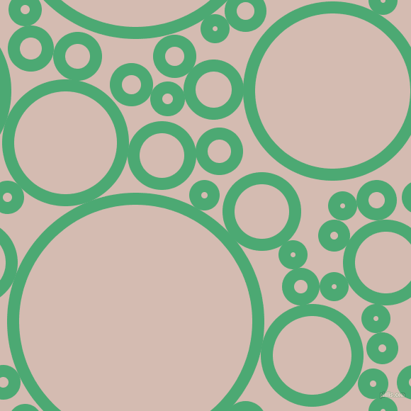 bubbles, circles, sponge, big, medium, small, 17 pixel line width, Ocean Green and Wafer circles bubbles sponge soap seamless tileable