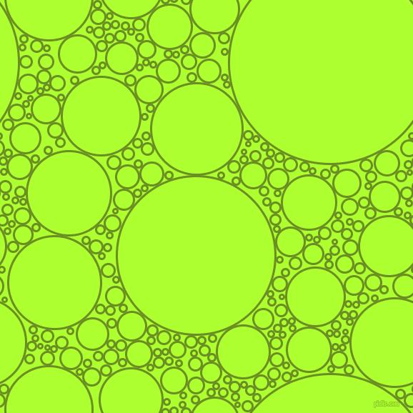bubbles, circles, sponge, big, medium, small, 3 pixel line width, Olive Drab and Green Yellow circles bubbles sponge soap seamless tileable