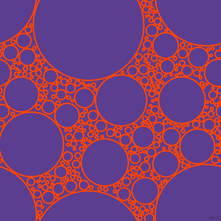 bubbles, circles, sponge, big, medium, small, 5 pixel line width, Orange Red and Daisy Bush circles bubbles sponge soap seamless tileable