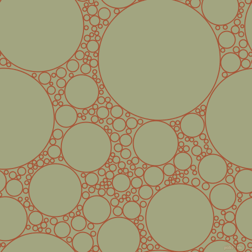 bubbles, circles, sponge, big, medium, small, 2 pixel line width, Orange Roughy and Locust circles bubbles sponge soap seamless tileable
