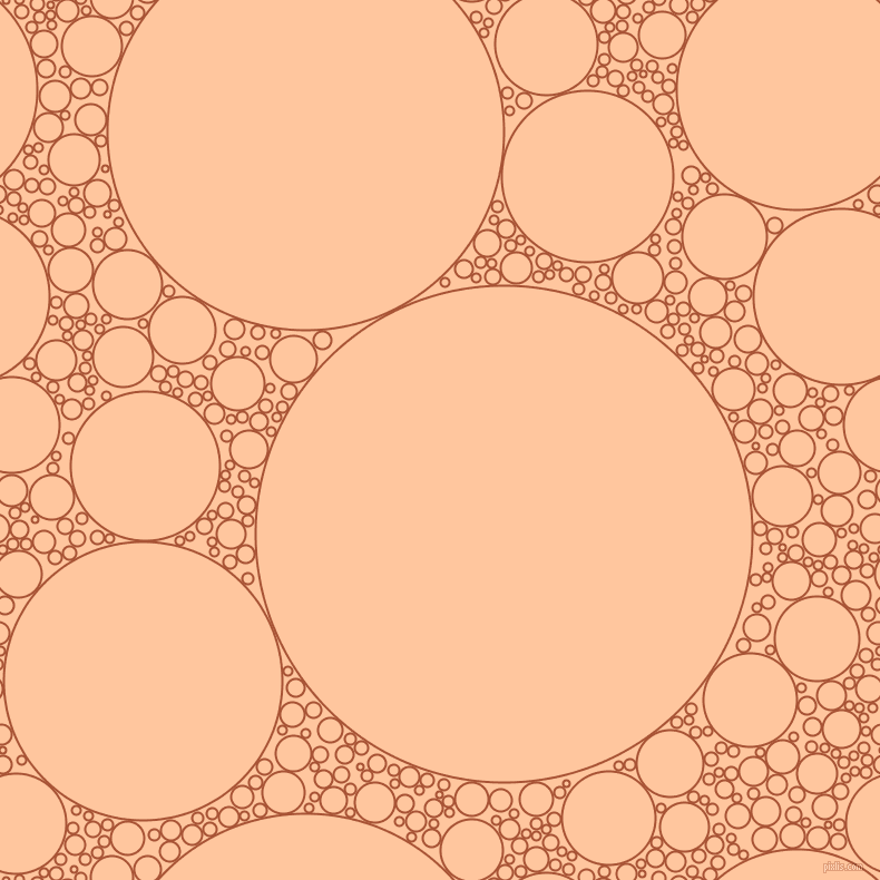 bubbles, circles, sponge, big, medium, small, 2 pixel line width, Orange Roughy and Romantic circles bubbles sponge soap seamless tileable