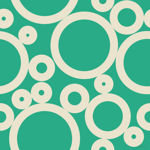 bubbles, circles, sponge, big, medium, small, 33 pixel line width, Orange White and Jungle Green circles bubbles sponge soap seamless tileable