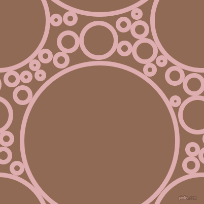 bubbles, circles, sponge, big, medium, small, 9 pixel line width, Pale Chestnut and Leather circles bubbles sponge soap seamless tileable