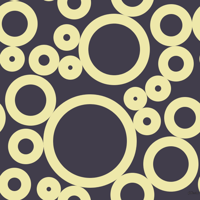 bubbles, circles, sponge, big, medium, small, 33 pixel line width, Pale Goldenrod and Grape circles bubbles sponge soap seamless tileable