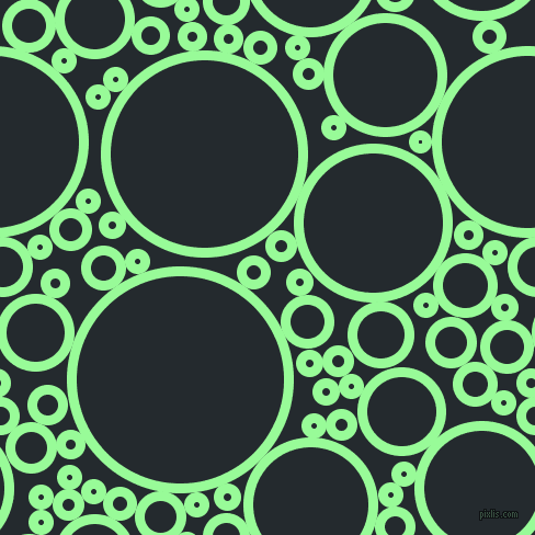 bubbles, circles, sponge, big, medium, small, 9 pixel line width, Pale Green and Cinder circles bubbles sponge soap seamless tileable