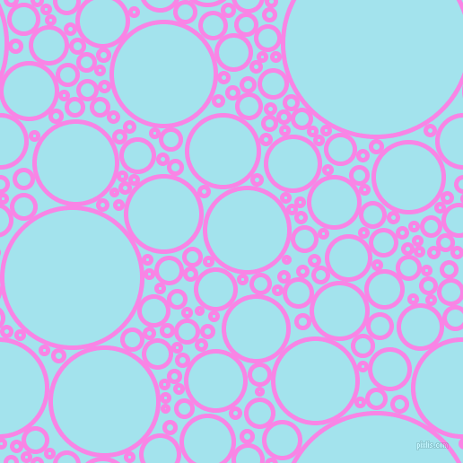 bubbles, circles, sponge, big, medium, small, 5 pixel line widthPale Magenta and Blizzard Blue circles bubbles sponge soap seamless tileable