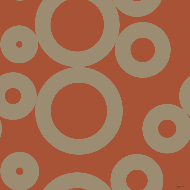 bubbles, circles, sponge, big, medium, small, 65 pixel line width, Pale Oyster and Orange Roughy circles bubbles sponge soap seamless tileable