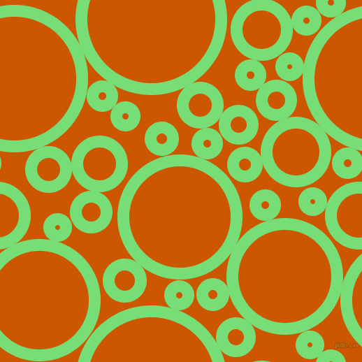 bubbles, circles, sponge, big, medium, small, 17 pixel line width, Pastel Green and Tenne Tawny circles bubbles sponge soap seamless tileable