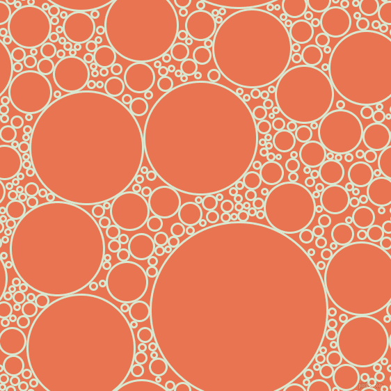 bubbles, circles, sponge, big, medium, small, 3 pixel line width, Peppermint and Burnt Sienna circles bubbles sponge soap seamless tileable