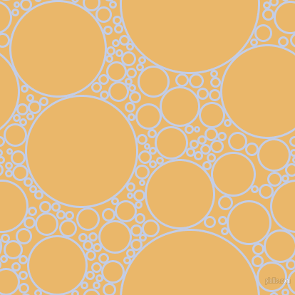 bubbles, circles, sponge, big, medium, small, 3 pixel line width, Periwinkle and Harvest Gold circles bubbles sponge soap seamless tileable