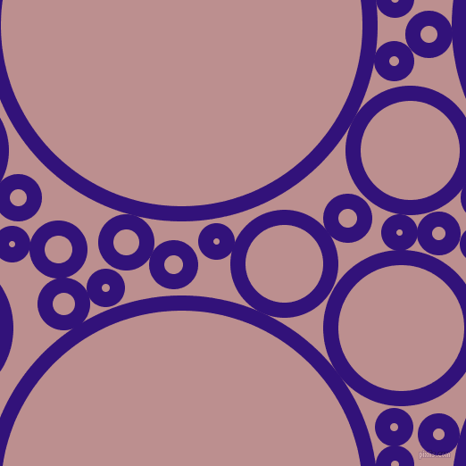 bubbles, circles, sponge, big, medium, small, 17 pixel line width, Persian Indigo and Rosy Brown circles bubbles sponge soap seamless tileable