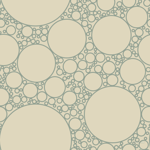 bubbles, circles, sponge, big, medium, small, 3 pixel line width, Pewter and Wheatfield circles bubbles sponge soap seamless tileable