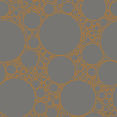 bubbles, circles, sponge, big, medium, small, 2 pixel line width, Pirate Gold and Dove Grey circles bubbles sponge soap seamless tileable