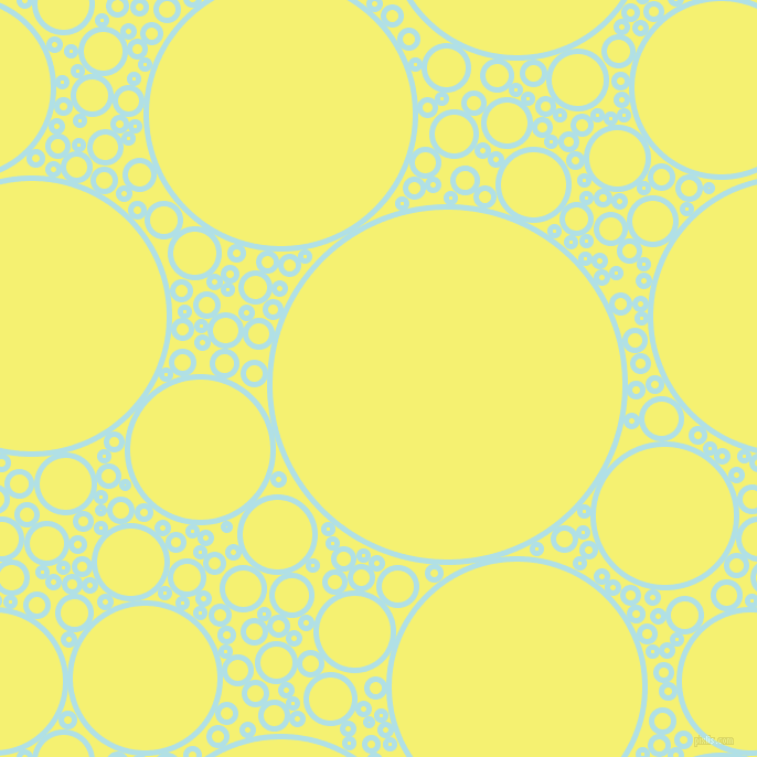 bubbles, circles, sponge, big, medium, small, 5 pixel line width, Powder Blue and Dolly circles bubbles sponge soap seamless tileable