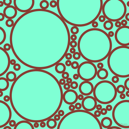bubbles, circles, sponge, big, medium, small, 9 pixel line width, Prairie Sand and Aquamarine circles bubbles sponge soap seamless tileable