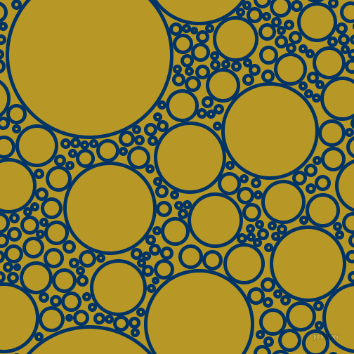 bubbles, circles, sponge, big, medium, small, 5 pixel line width, Prussian Blue and Sahara circles bubbles sponge soap seamless tileable