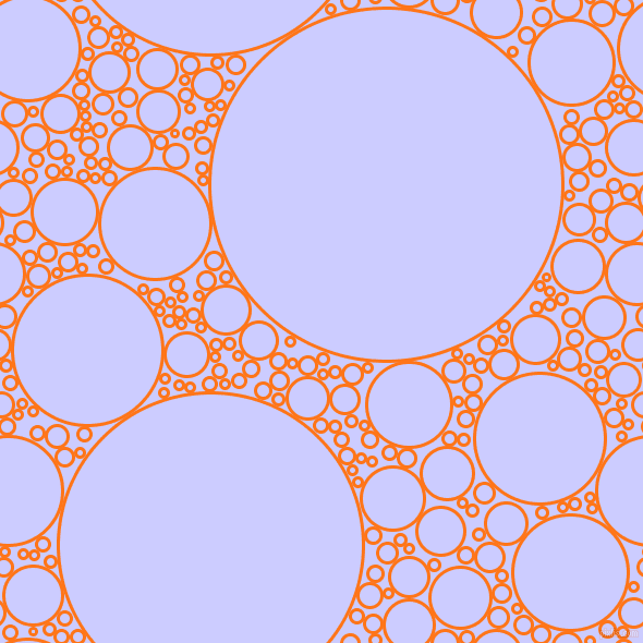 bubbles, circles, sponge, big, medium, small, 3 pixel line width, Pumpkin and Lavender Blue circles bubbles sponge soap seamless tileable