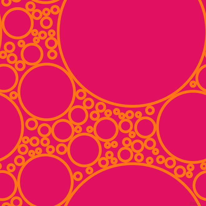 bubbles, circles, sponge, big, medium, small, 9 pixel line width, Pumpkin and Ruby circles bubbles sponge soap seamless tileable