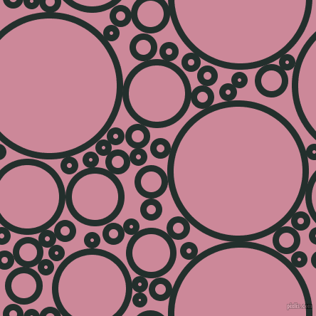 bubbles, circles, sponge, big, medium, small, 9 pixel line width, Racing Green and Puce circles bubbles sponge soap seamless tileable
