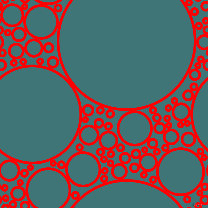 bubbles, circles, sponge, big, medium, small, 9 pixel line width, Red and Ming circles bubbles sponge soap seamless tileable