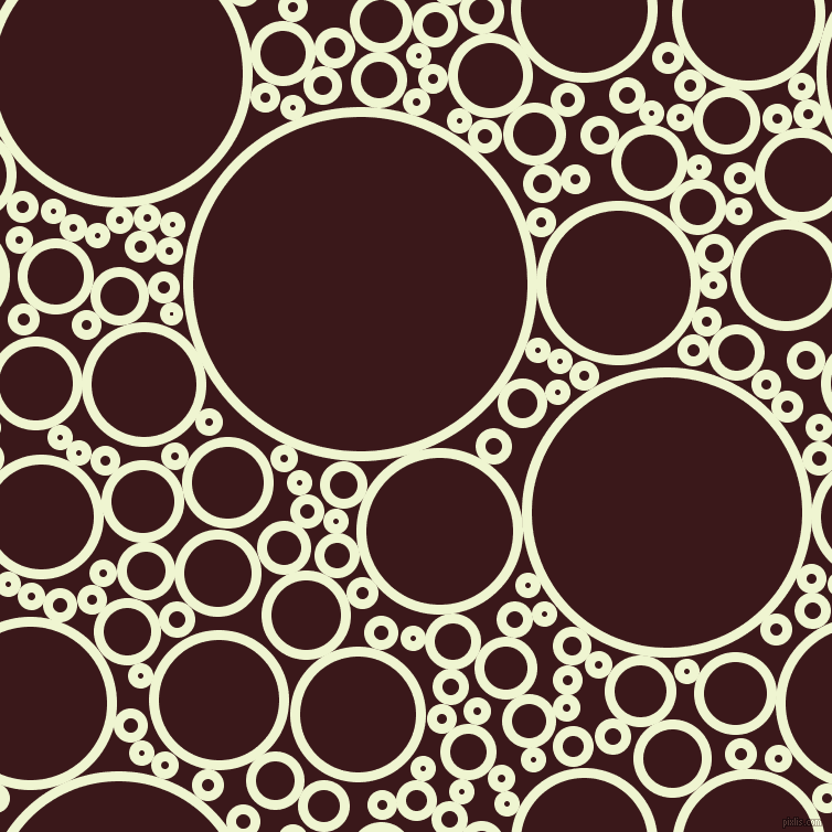 bubbles, circles, sponge, big, medium, small, 9 pixel line width, Rice Flower and Rustic Red circles bubbles sponge soap seamless tileable