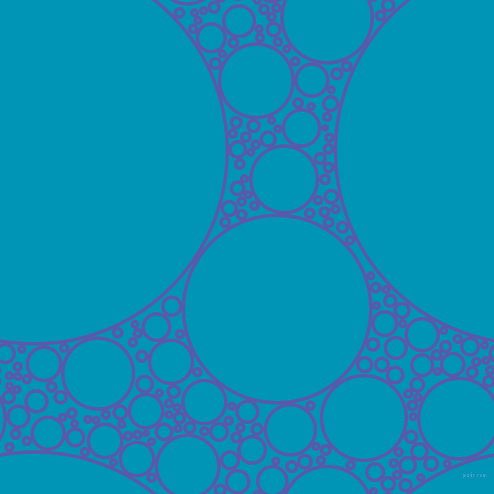 bubbles, circles, sponge, big, medium, small, 5 pixel line width, Rich Blue and Bondi Blue circles bubbles sponge soap seamless tileable